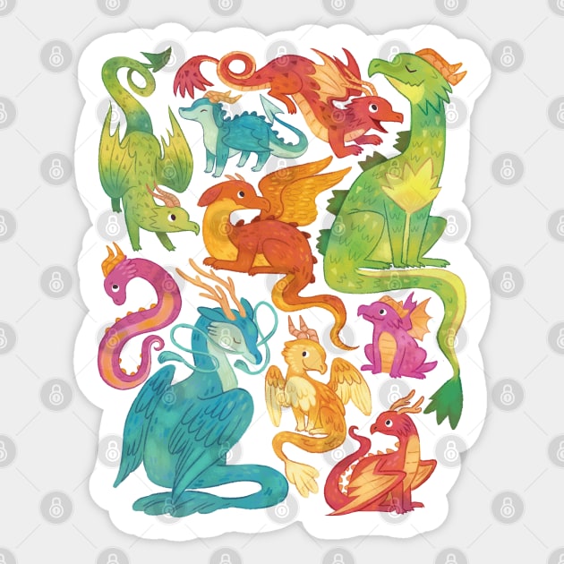 Dragons Sticker by MichelleScribbles